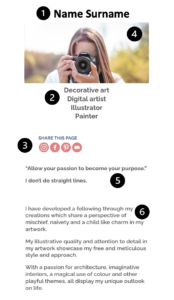 How to upload the artist profile